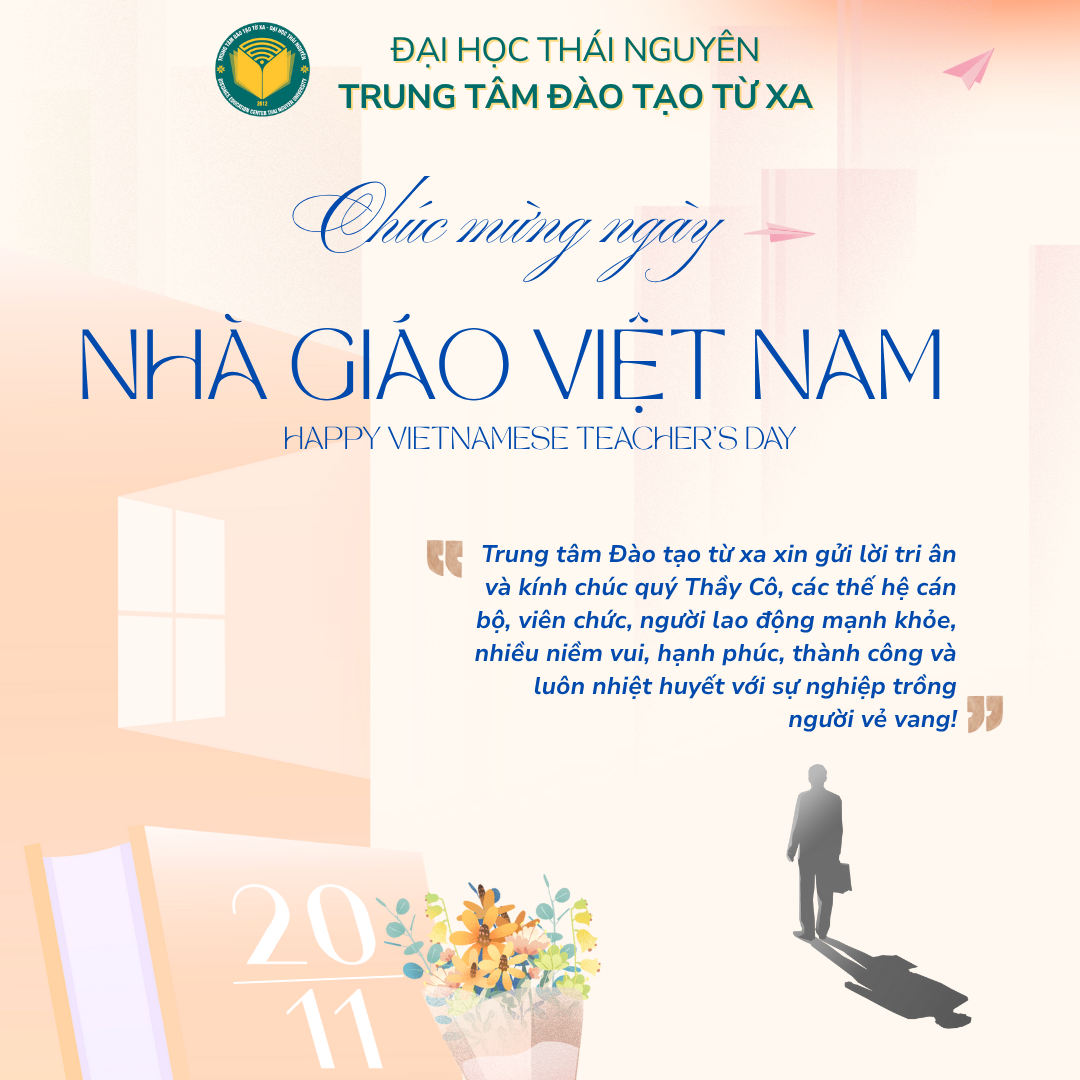 Trung tâm Đào tạo Từ xa Chúc mừng ngày Nhà giáo Việt Nam 20/11