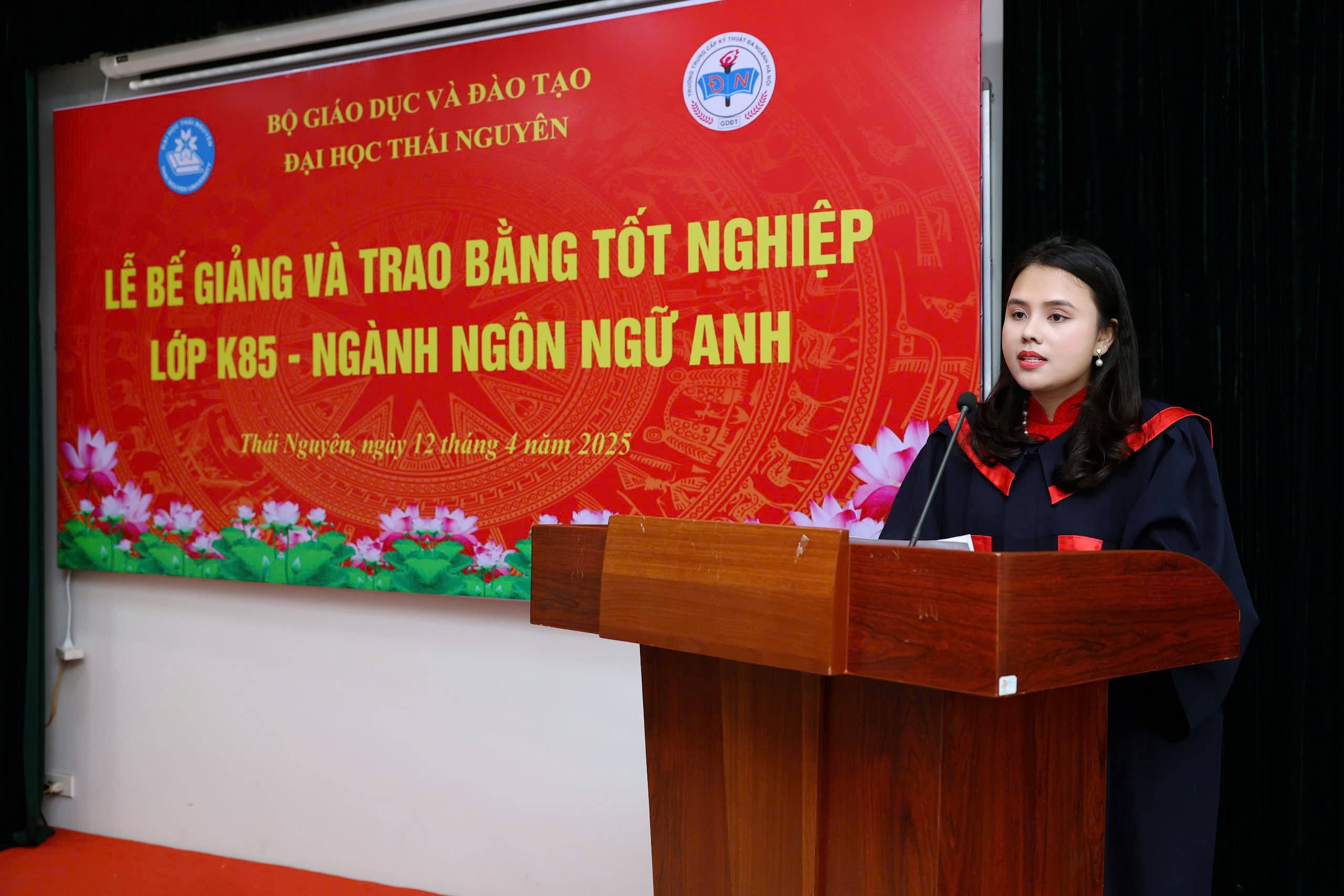 Đại diện học viên phát biểu cảm tưởng